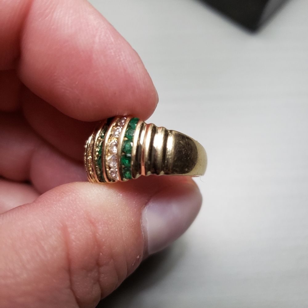 14 KT YELLOW GOLD RING - Picture 4 of 12